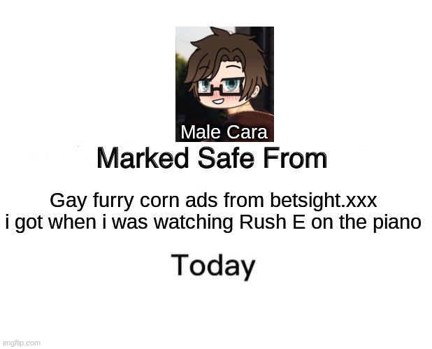 LMAO MALE CARA REPORTED THE GAY AD! | Male Cara; Gay furry corn ads from betsight.xxx i got when i was watching Rush E on the piano | image tagged in memes,pop up school 2,pus2,ads,male cara,furry | made w/ Imgflip meme maker