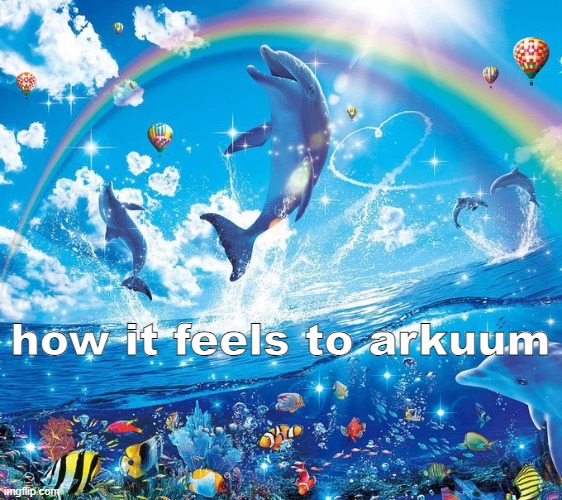 so fun lmao | how it feels to arkuum | image tagged in how it feels to x | made w/ Imgflip meme maker