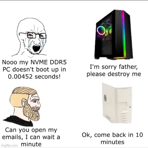 New PC vs Old PC | made w/ Imgflip meme maker