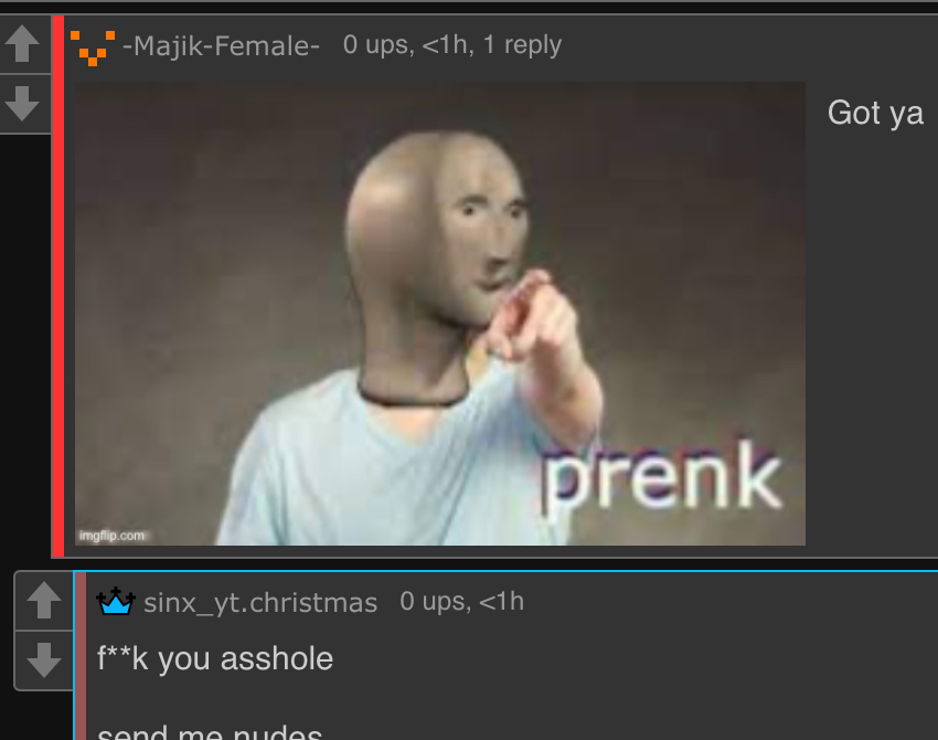send me nudes Blank Meme Template