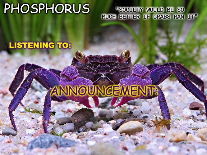 High Quality Phosphorus Announce temp. Blank Meme Template