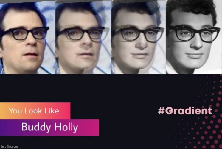 rivers looks like buddy holly, confirmed | made w/ Imgflip meme maker