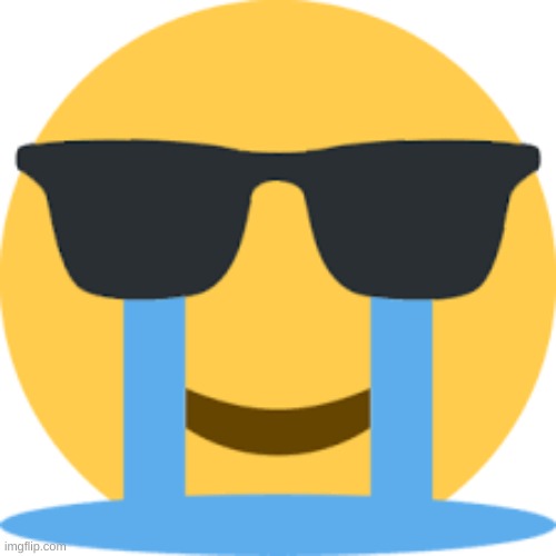 why isnt this an actual emoji cause i'd kill to see it not this "pregnant man" shit | image tagged in cry but keep it cool | made w/ Imgflip meme maker