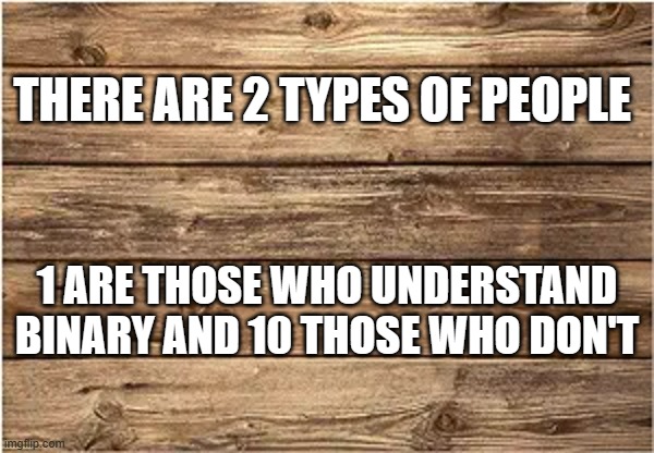 memes by Brad binary system | THERE ARE 2 TYPES OF PEOPLE; 1 ARE THOSE WHO UNDERSTAND BINARY AND 10 THOSE WHO DON'T | image tagged in gaming,computer,funny,math,pc gaming,humor | made w/ Imgflip meme maker