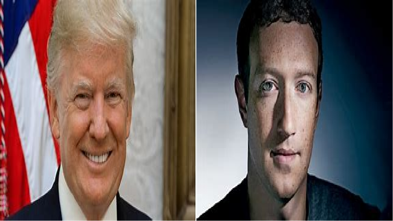 Trump and Zuckerberg Blank Meme Template
