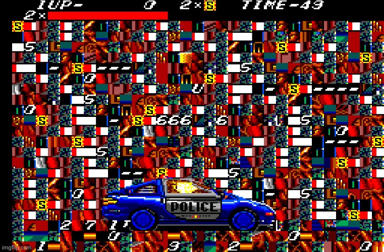 Streets of Rage Police Car glitch | image tagged in streets of rage police car glitch | made w/ Imgflip meme maker