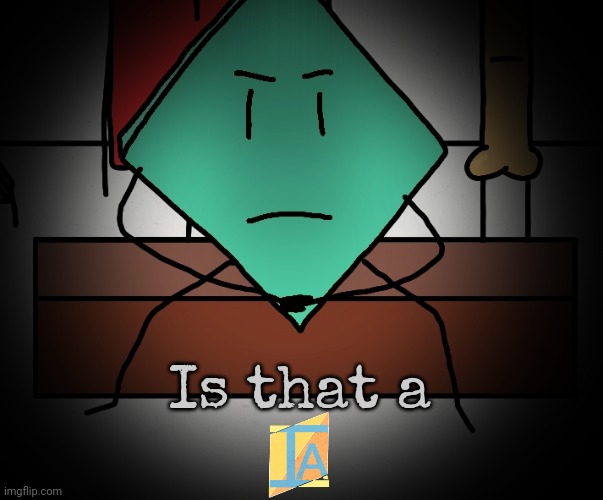 Mildly upset rhombus | Is that a | image tagged in mildly upset rhombus | made w/ Imgflip meme maker