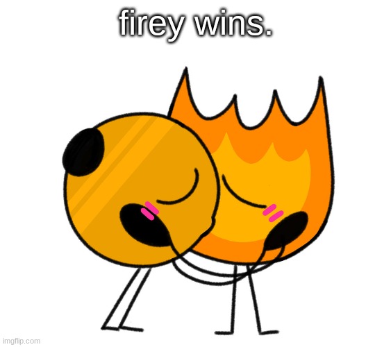 firey wins. | made w/ Imgflip meme maker
