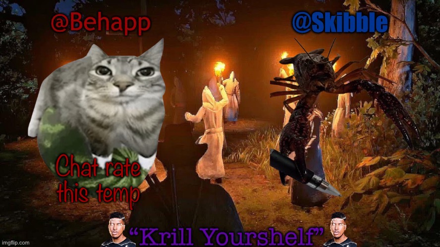 Behapp and Skibble | Chat rate this temp | image tagged in behapp and skibble | made w/ Imgflip meme maker