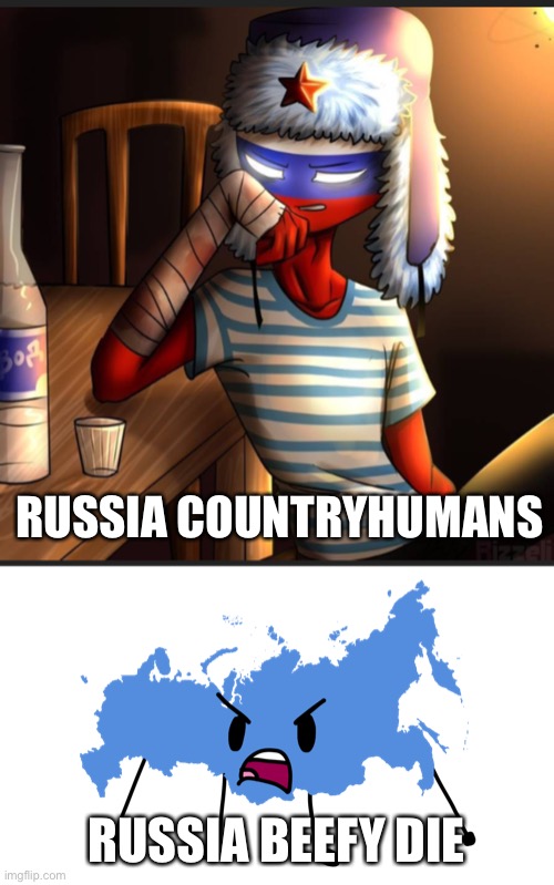 RUSSIA COUNTRYHUMANS; RUSSIA BEEFY DIE | image tagged in countryhumans russia,beefy die russia | made w/ Imgflip meme maker