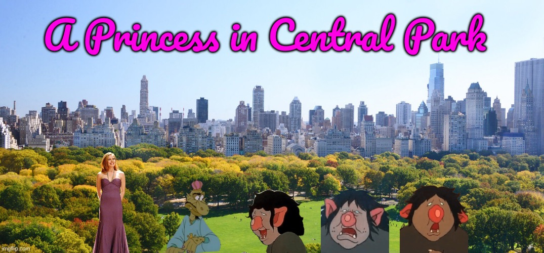 A Princess in Central Park | A Princess in Central Park | image tagged in disney princess,new york city,deviantart,girl,princess,disney | made w/ Imgflip meme maker
