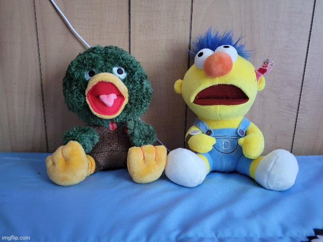 not a drawing but I GOT DHMIS PLUSHIES!!!!!!! AAAGHHGHGH | made w/ Imgflip meme maker