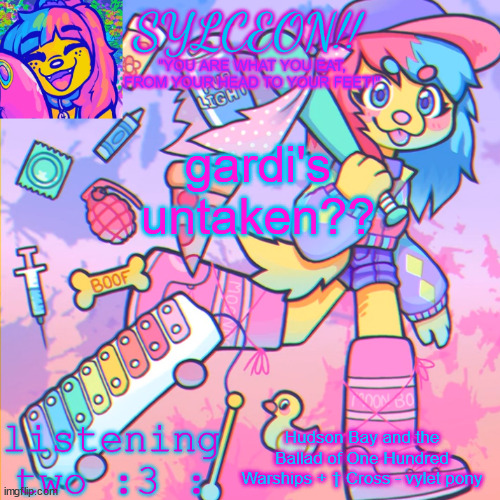 do yall remember the gardis taken shit | gardi's untaken?? Hudson Bay and the Ballad of One Hundred Warships + † Cross - vylet pony | image tagged in this is sylceon speakjin and ur listenin 2 4lung | made w/ Imgflip meme maker