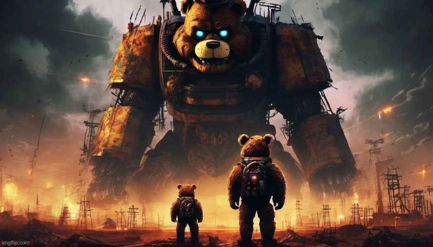 freddy fazbear but its a post nuclear apocalypse | made w/ Imgflip meme maker