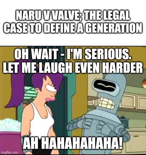 Image tagged in blank white template,bender laughing harder