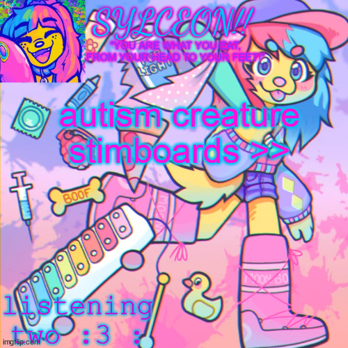 THIS IS SYLCEON SPEAKJIN AND UR LISTENIN 2 4LUNG!! | autism creature stimboards >> | image tagged in this is sylceon speakjin and ur listenin 2 4lung | made w/ Imgflip meme maker