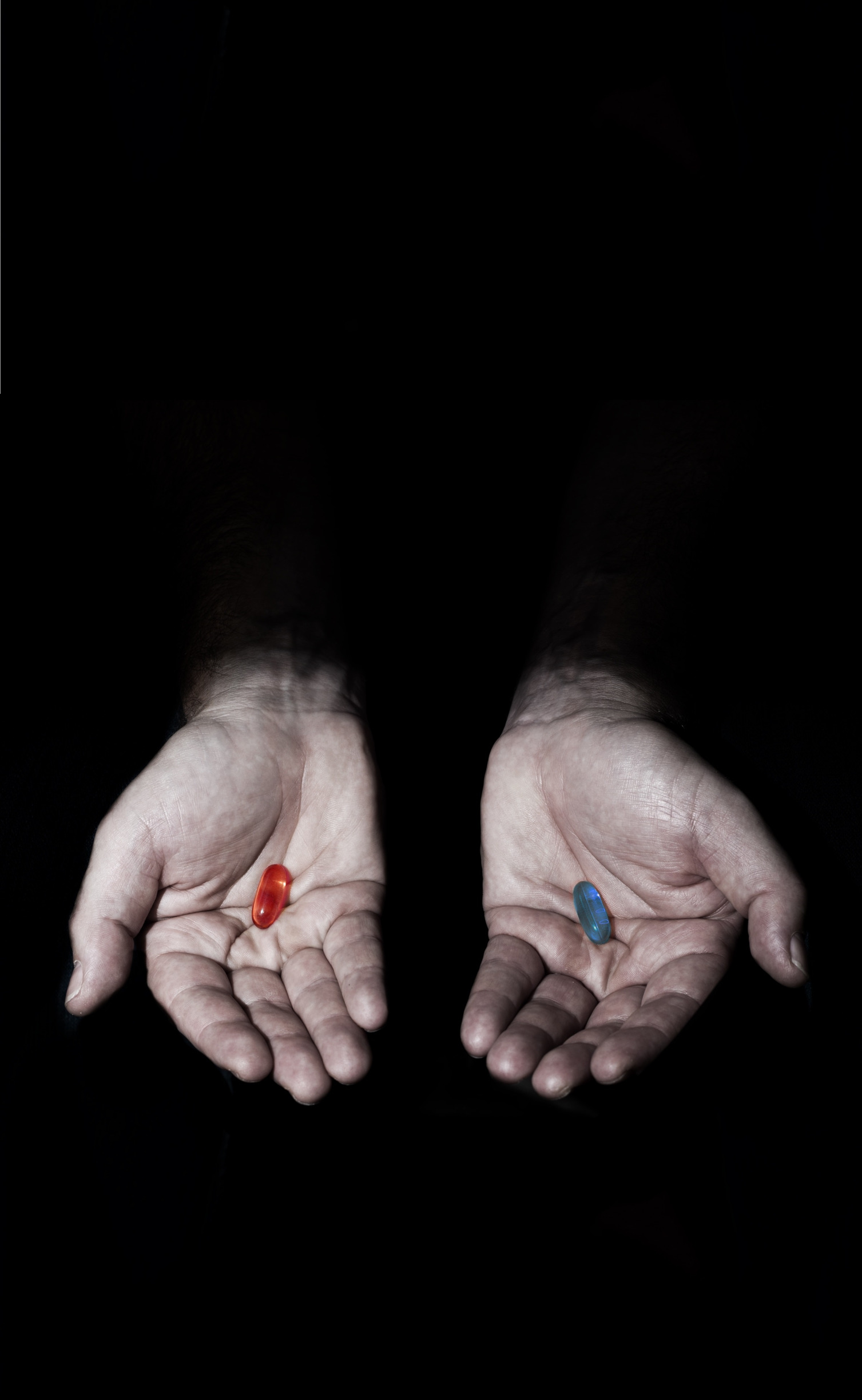 High Quality red or blue pill to choose Blank Meme Template