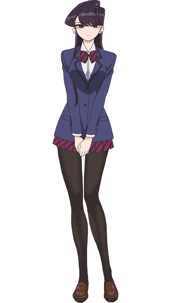 High Quality Komi Shouko PNG Blank Meme Template