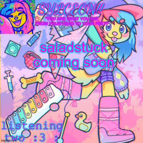 THIS IS SYLCEON SPEAKJIN AND UR LISTENIN 2 4LUNG!! | saladstuck coming soon | image tagged in this is sylceon speakjin and ur listenin 2 4lung | made w/ Imgflip meme maker