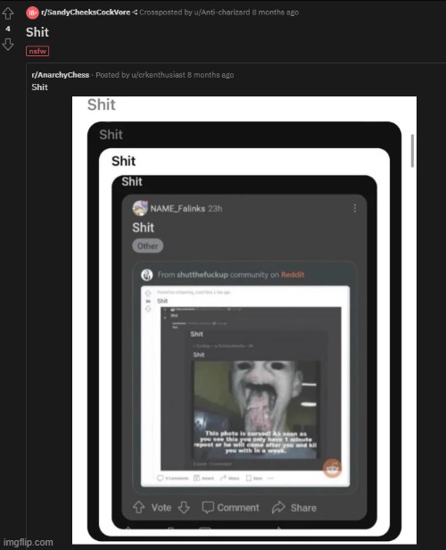 shit | image tagged in racism is bad | made w/ Imgflip meme maker