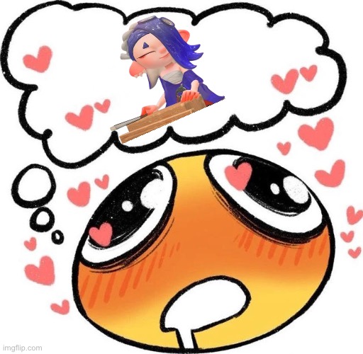 Shes very cute | image tagged in dreaming drooling emoji | made w/ Imgflip meme maker