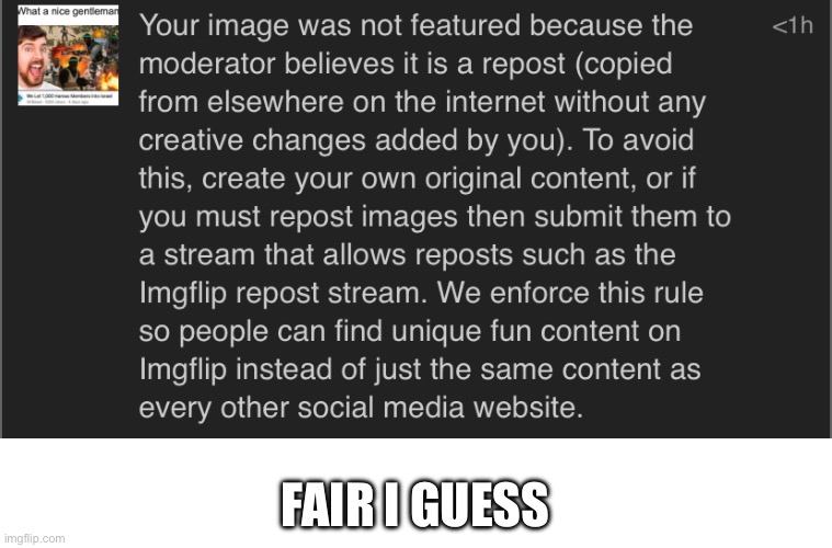 Amt was not having it | FAIR I GUESS | made w/ Imgflip meme maker