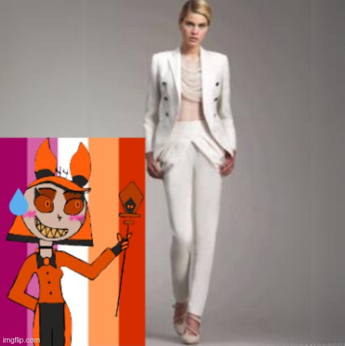 Fawn's (My OC's) Views on suits for females... | image tagged in lgbtq,suit,ocs | made w/ Imgflip meme maker