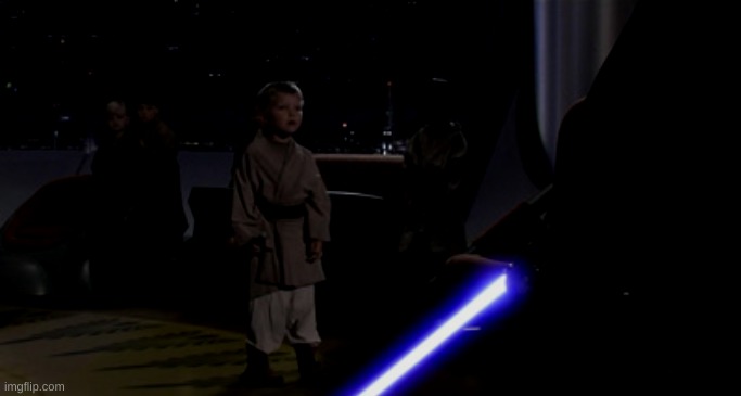 Anakin Kills Younglings | image tagged in anakin kills younglings | made w/ Imgflip meme maker