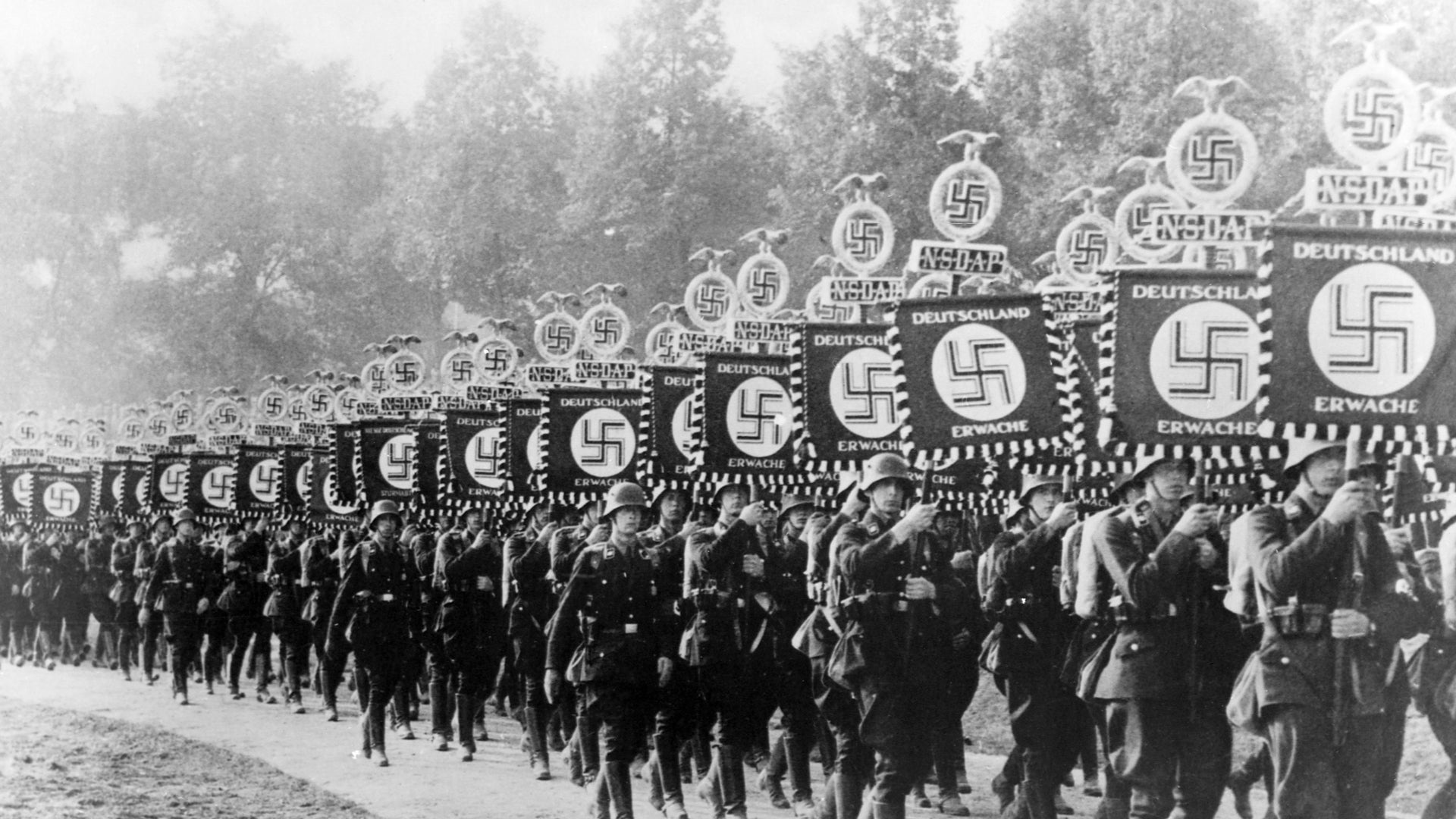 german soldiers marching Blank Meme Template