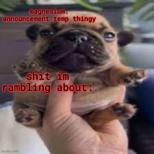 High Quality pug temp Blank Meme Template