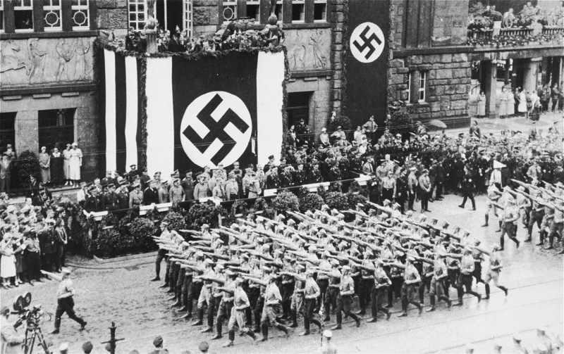 german soldiers marching Blank Meme Template