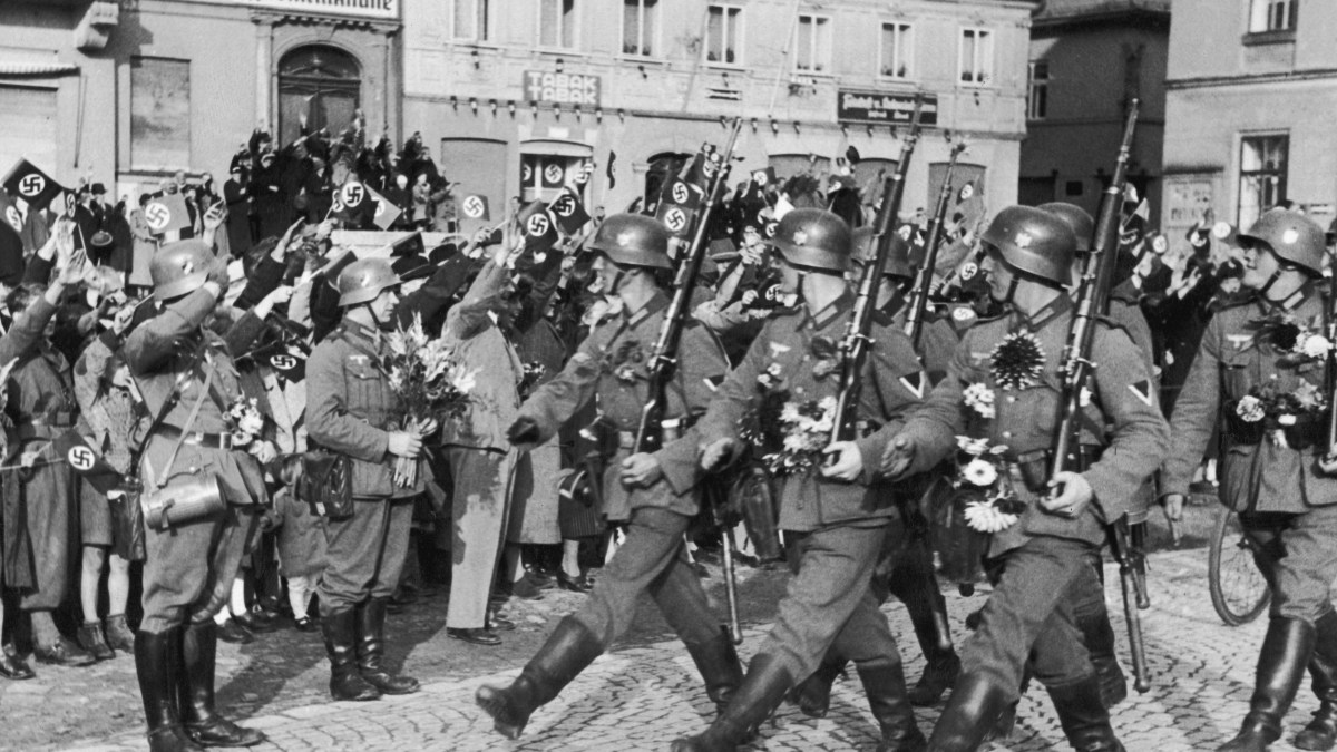 High Quality german soldiers marching Blank Meme Template