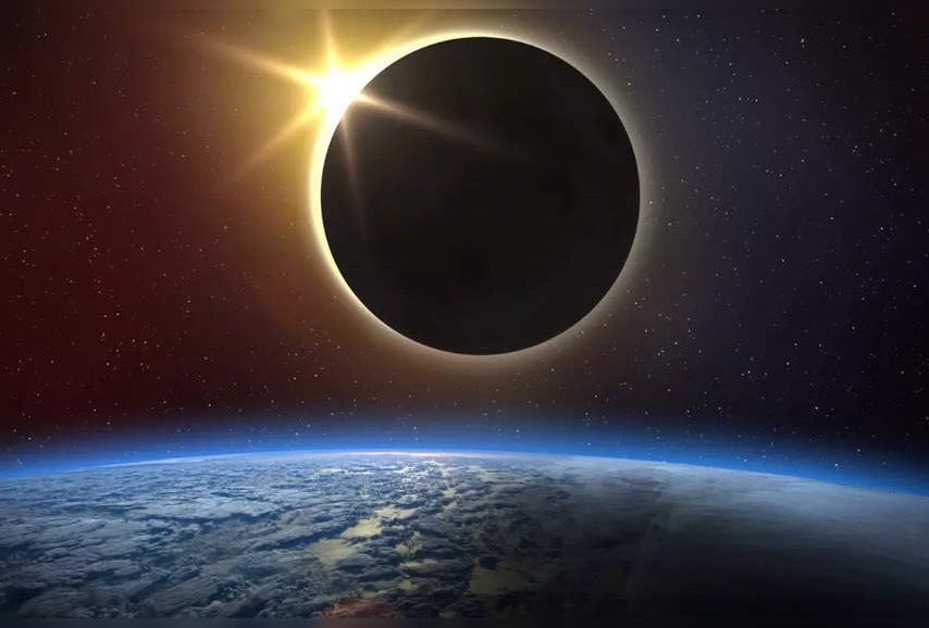 Amazing Solar Eclipse Blank Meme Template
