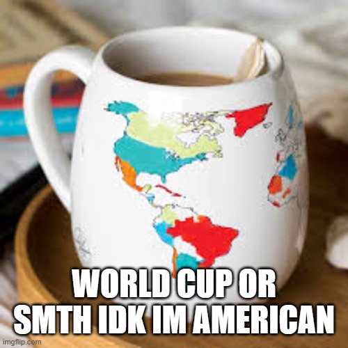 world cup | WORLD CUP OR SMTH IDK IM AMERICAN | image tagged in world cup,fun,funny memes | made w/ Imgflip meme maker
