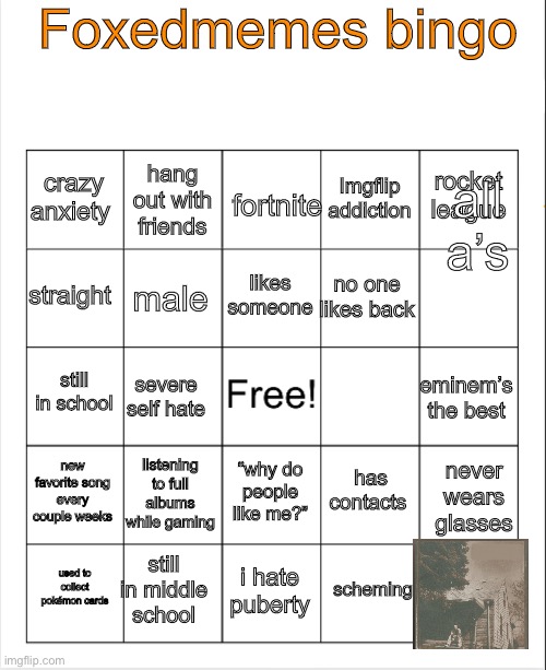 FoxedMemes bingo! Blank Meme Template
