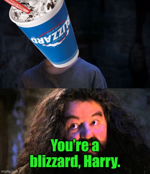 You're a wizard Harry | You’re a blizzard, Harry. | image tagged in you're a wizard harry | made w/ Imgflip meme maker