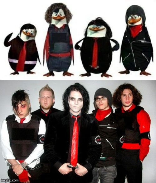I have nothing to say | image tagged in mcr,my chemical romance,penguins of madagascar,wtf | made w/ Imgflip meme maker