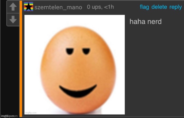 Haha nerd | image tagged in haha nerd | made w/ Imgflip meme maker