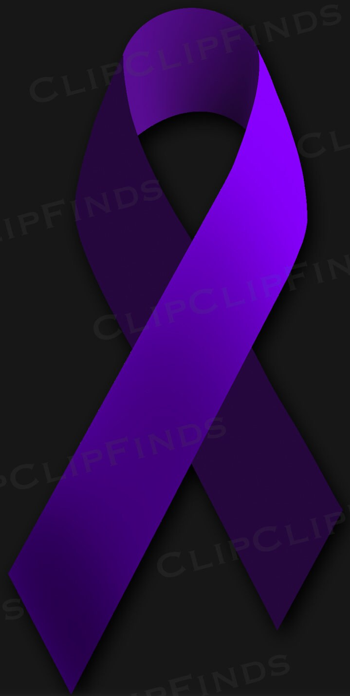 Purple Ribbon Blank Meme Template