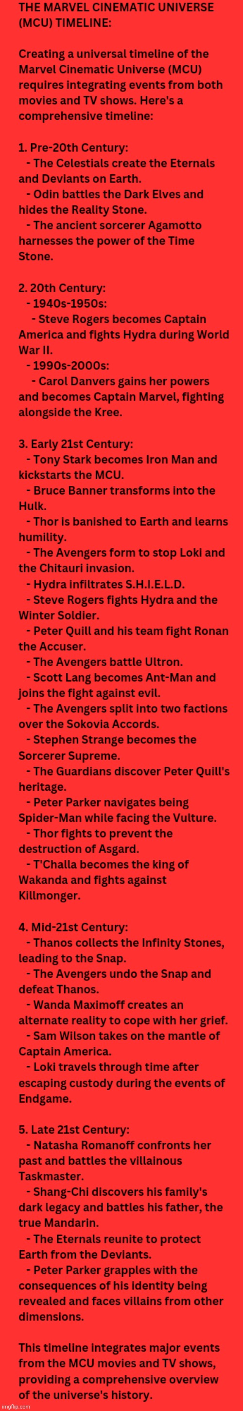 MCU Timeline For Dummies :> | image tagged in simothefinlandized,marvel cinematic universe,timeline,infographics | made w/ Imgflip meme maker