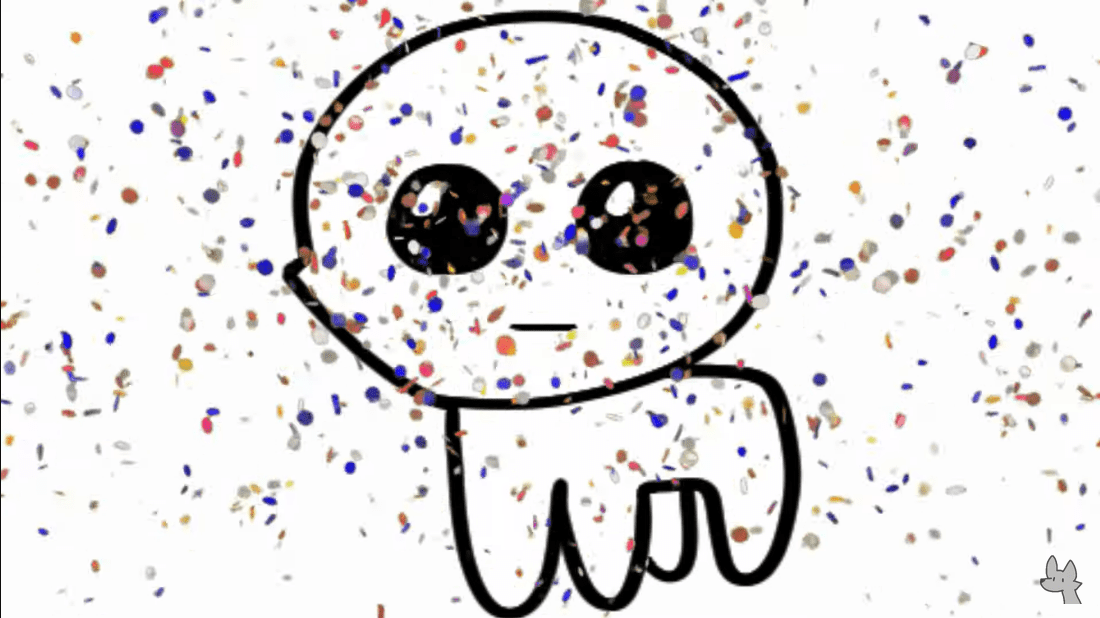 yippie confetti Blank Meme Template