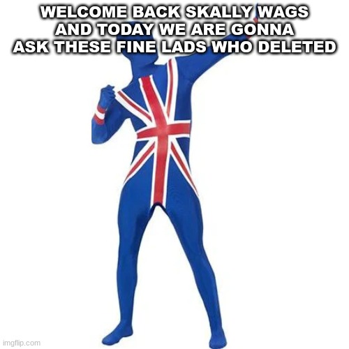 Og gangster | WELCOME BACK SKALLY WAGS AND TODAY WE ARE GONNA ASK THESE FINE LADS WHO DELETED | image tagged in og gangster | made w/ Imgflip meme maker