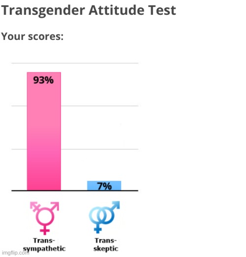 chat im trans and got 7% skeptic idk how to feel | made w/ Imgflip meme maker