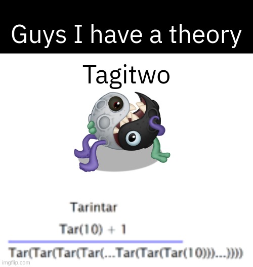 This idea has been lurking in my head for way too long, and its random af | Guys I have a theory; Tagitwo | made w/ Imgflip meme maker