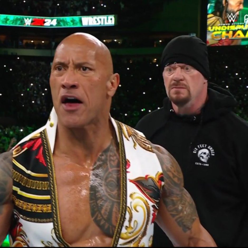 High Quality The Rock and Undertaker Blank Meme Template
