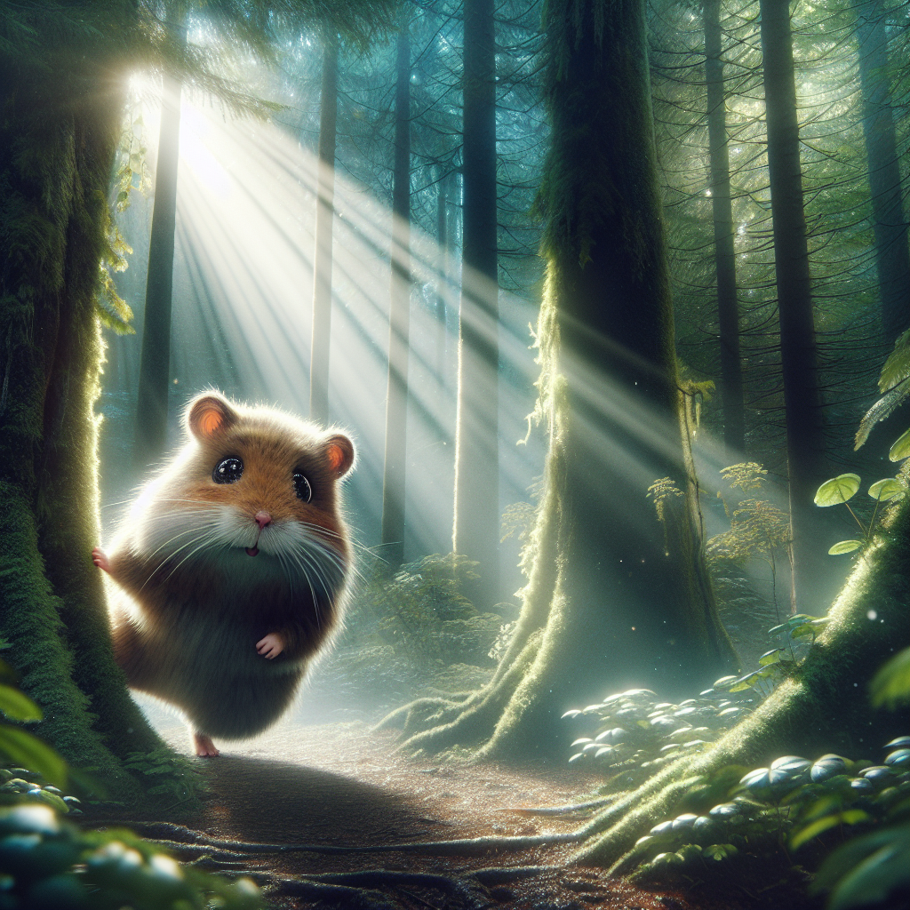High Quality Monster hamster coming out of a forest Blank Meme Template