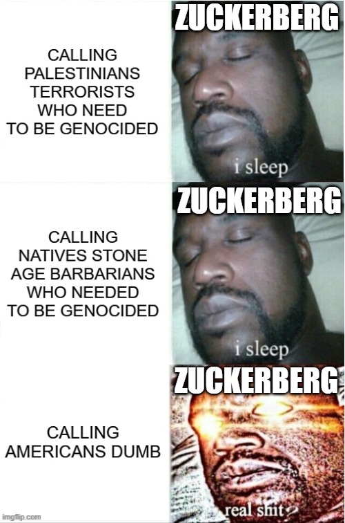 Zuckerberg | ZUCKERBERG; ZUCKERBERG; ZUCKERBERG | image tagged in mark zuckerberg,facebook | made w/ Imgflip meme maker