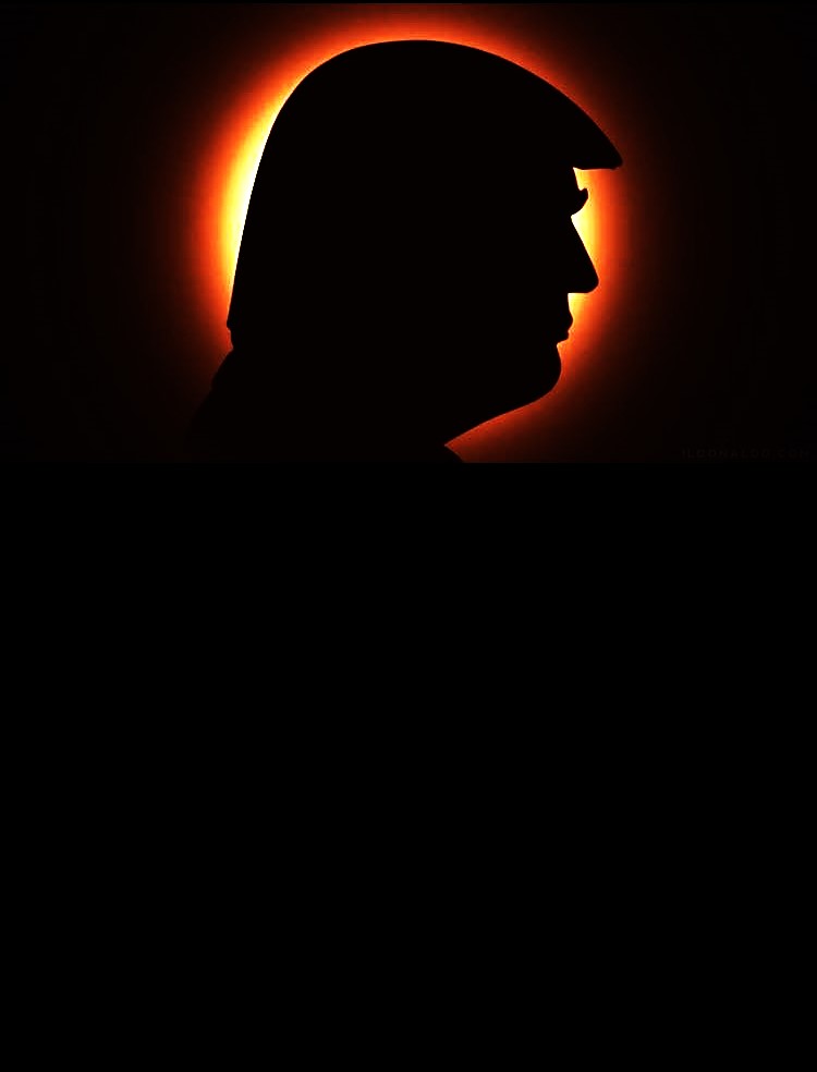 Trump total eclipse Blank Meme Template