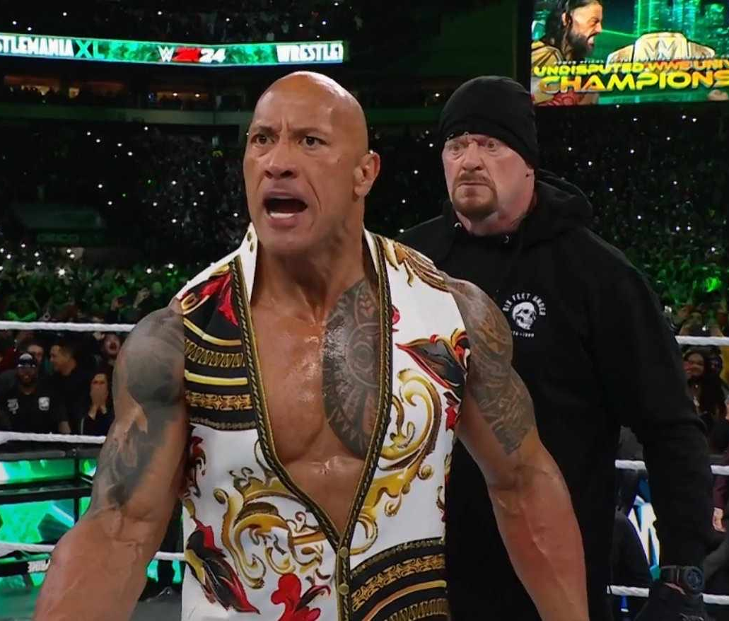 Undertaker and The Rock Blank Meme Template