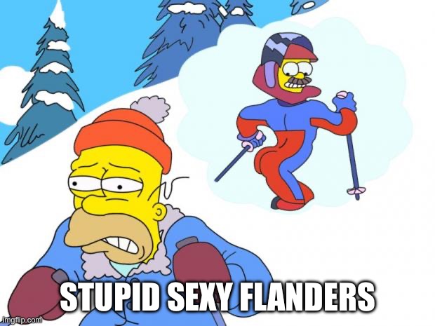 Stupid sexy Flanders | STUPID SEXY FLANDERS | image tagged in stupid sexy flanders | made w/ Imgflip meme maker